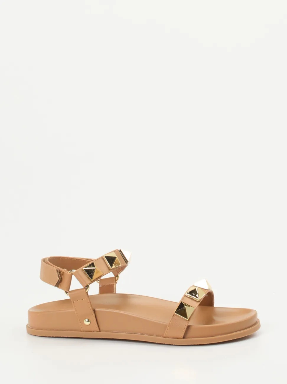 Andrea Puccini – Riemchensandale aus Kalbleder Camel