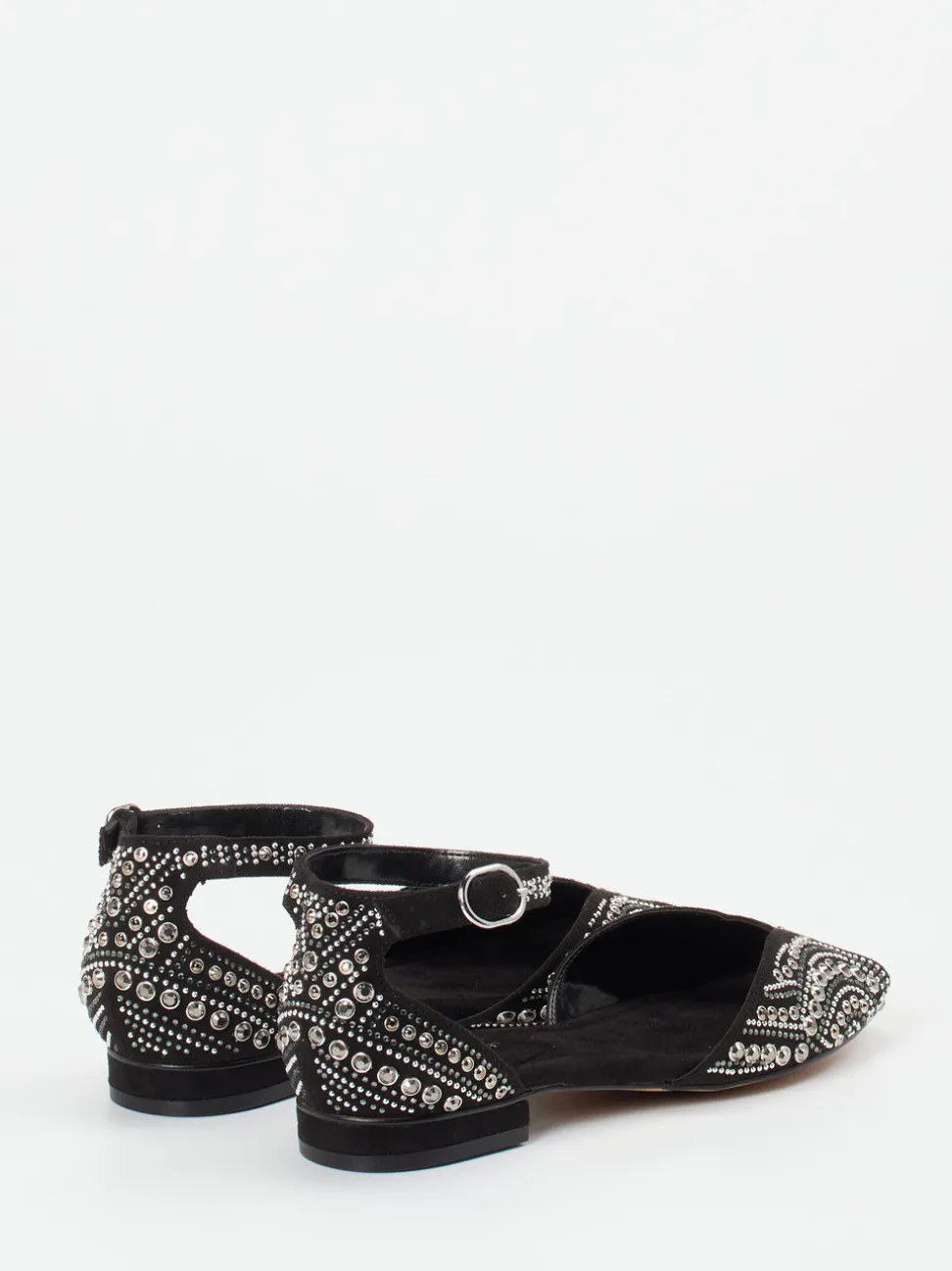 Andrea Puccini – Sandalen aus Textil in Schwarz