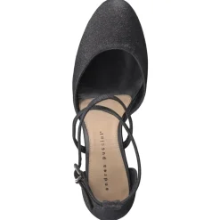 Andrea Puccini – Sandalette aus Metallic in Schwarz