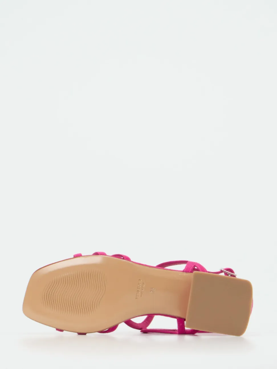 Andrea Puccini – Sandalette aus Veloursleder pink
