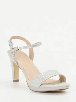 Andrea Puccini – Sandaletten aus Metallicleder silber
