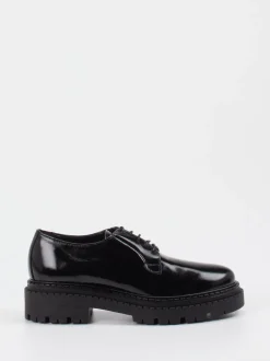 Andrea Puccini – Schnürschuh aus Lackleder Schwarz