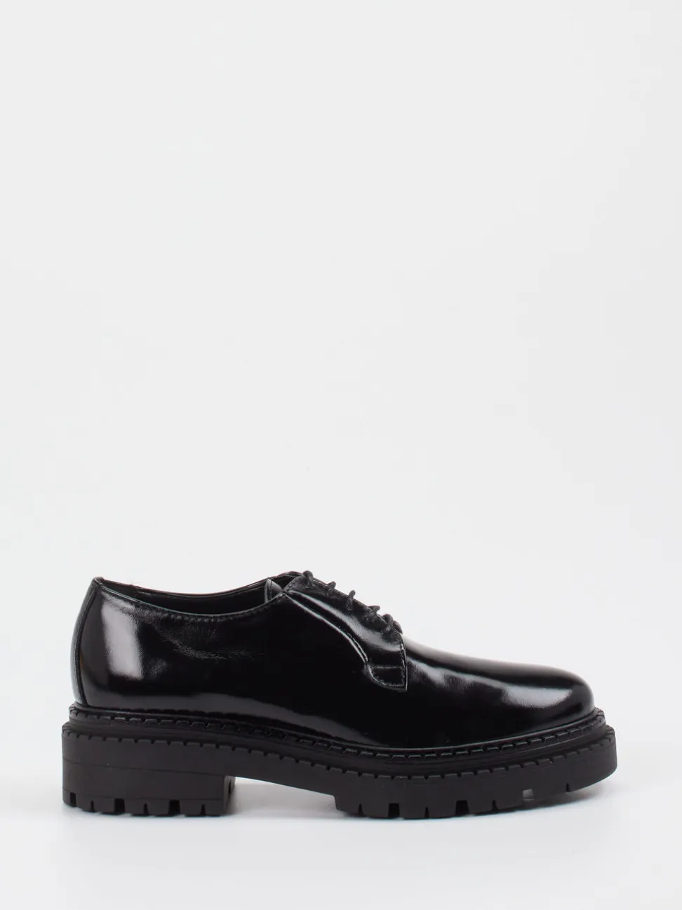 Andrea Puccini – Schnürschuh aus Lackleder Schwarz