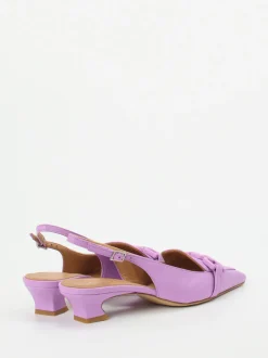 Andrea Puccini – Slingback-Pumps aus Lammleder Flieder