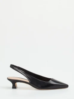 Andrea Puccini – Slingback-Pumps aus Ziegenleder Schwarz