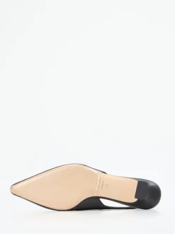 Andrea Puccini – Slingback-Pumps aus Ziegenleder Schwarz