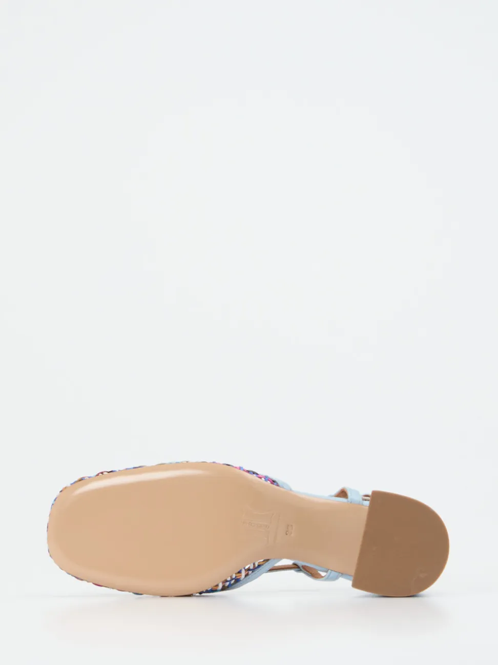 Andrea Puccini – Slingback-Pumps aus Flechtleder multicolor