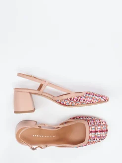 Andrea Puccini – Slingback-Pumps aus Flechtleder multi
