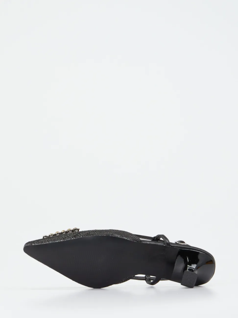 Andrea Puccini – Slingpumps aus Flechtleder schwarz