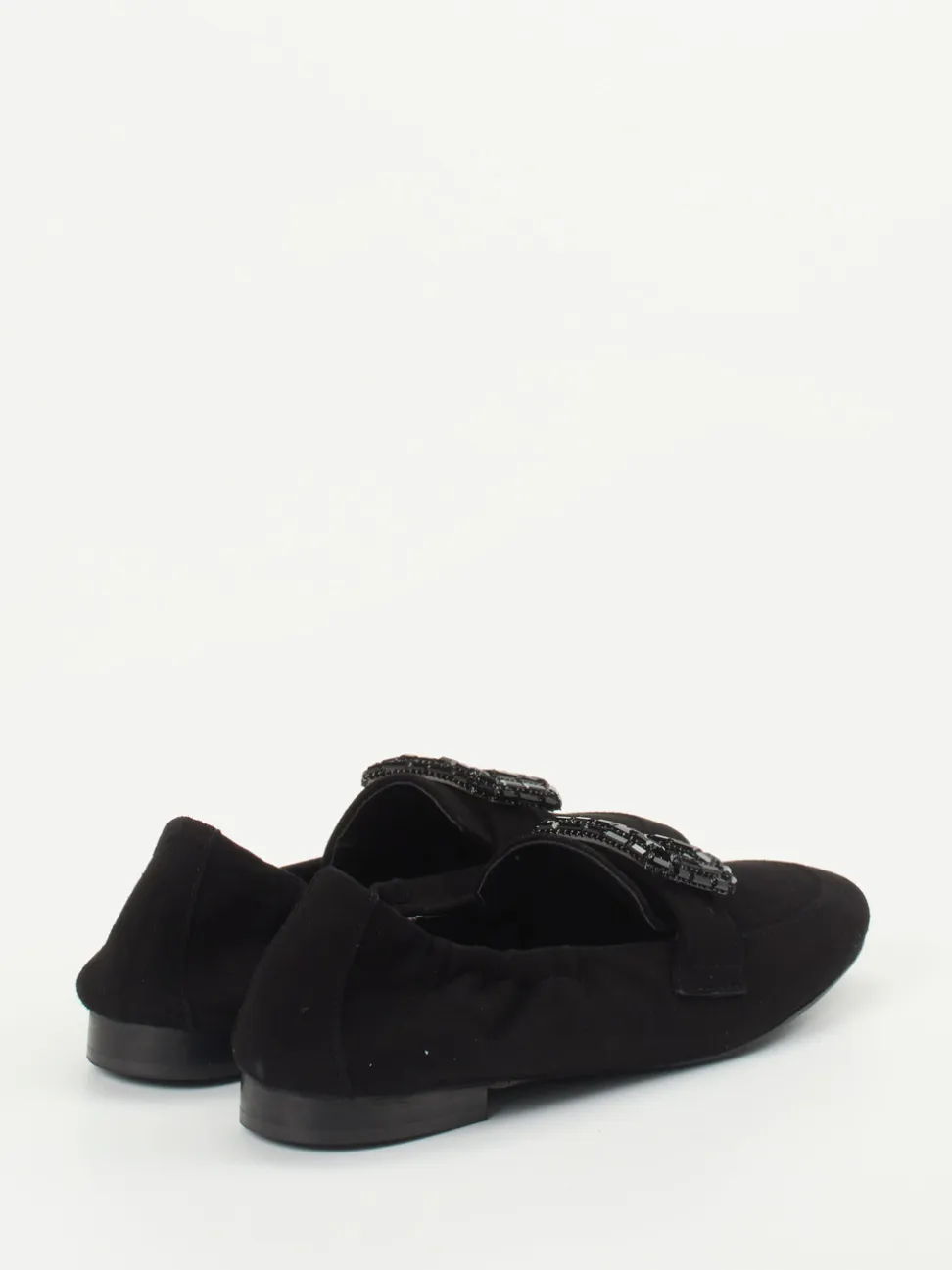 Andrea Puccini – Slipper aus Veloursleder schwarz