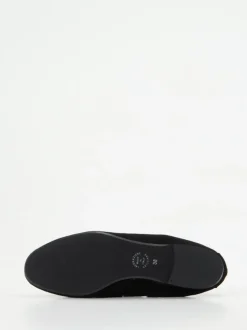 Andrea Puccini – Slipper aus Veloursleder schwarz