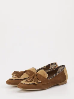 Andrea Puccini – Slipper aus Veloursleder braun
