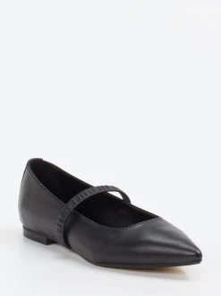 Andrea Puccini – Spangenpumps aus Lammleder Schwarz