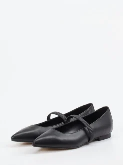 Andrea Puccini – Spangenpumps aus Lammleder Schwarz