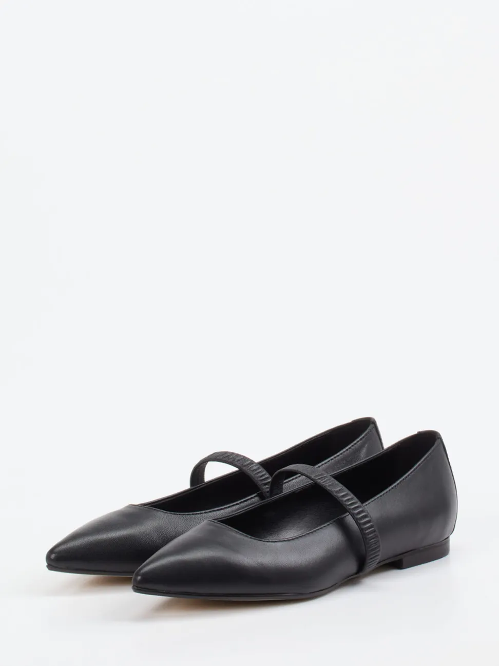 Andrea Puccini – Spangenpumps aus Lammleder Schwarz