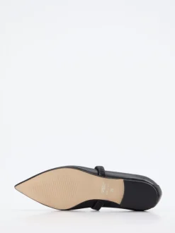 Andrea Puccini – Spangenpumps aus Lammleder Schwarz