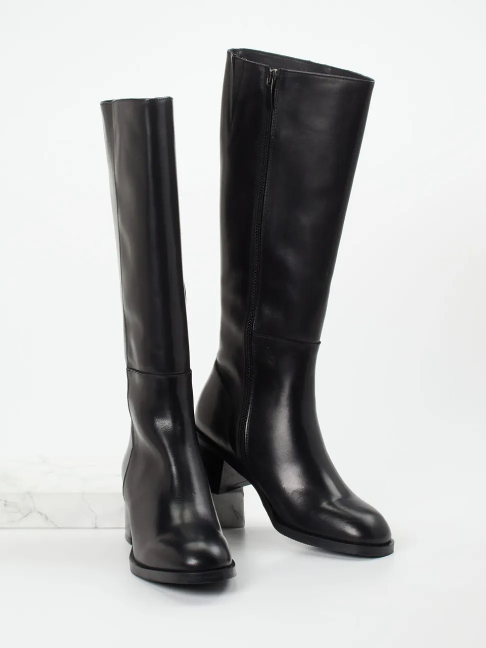 Andrea Puccini – Stiefel aus Kalbleder Schwarz