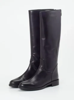 Andrea Puccini – Stiefel aus Kalbleder tiefdunkel violett