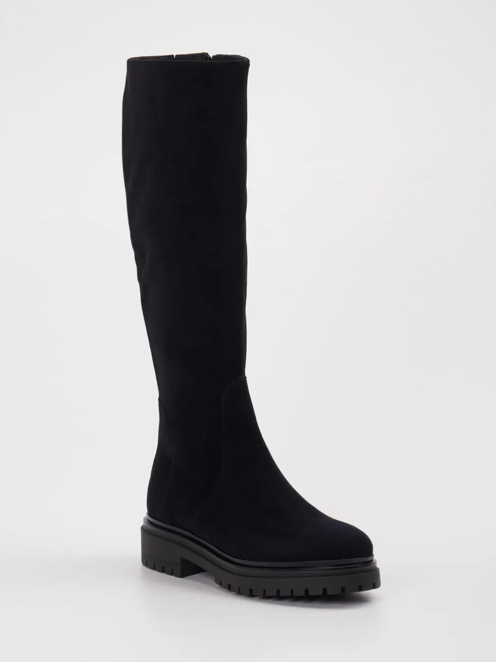 Andrea Puccini – Stiefel aus Veloursleder schwarz