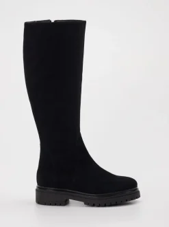 Andrea Puccini – Stiefel aus Veloursleder schwarz