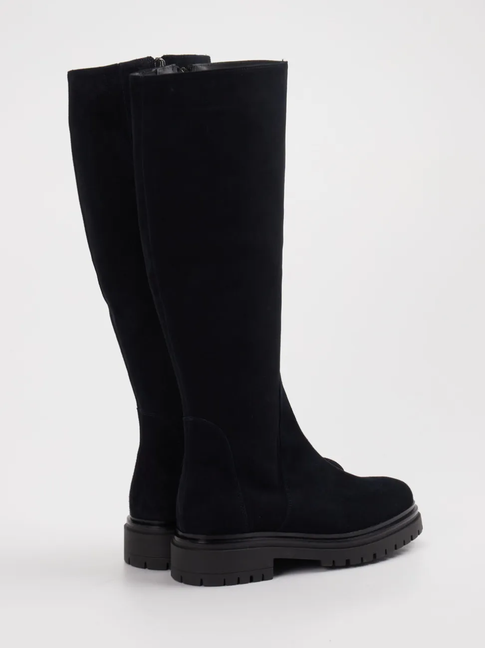 Andrea Puccini – Stiefel aus Veloursleder schwarz
