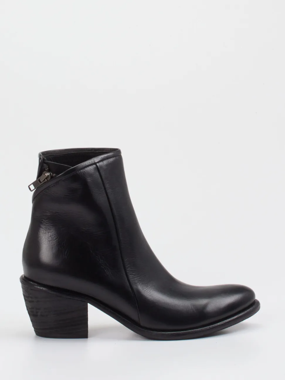 Andrea Puccini – Stiefeletten aus Kalbleder Schwarz