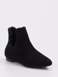 Andrea Puccini – Stiefelette aus Veloursleder schwarz