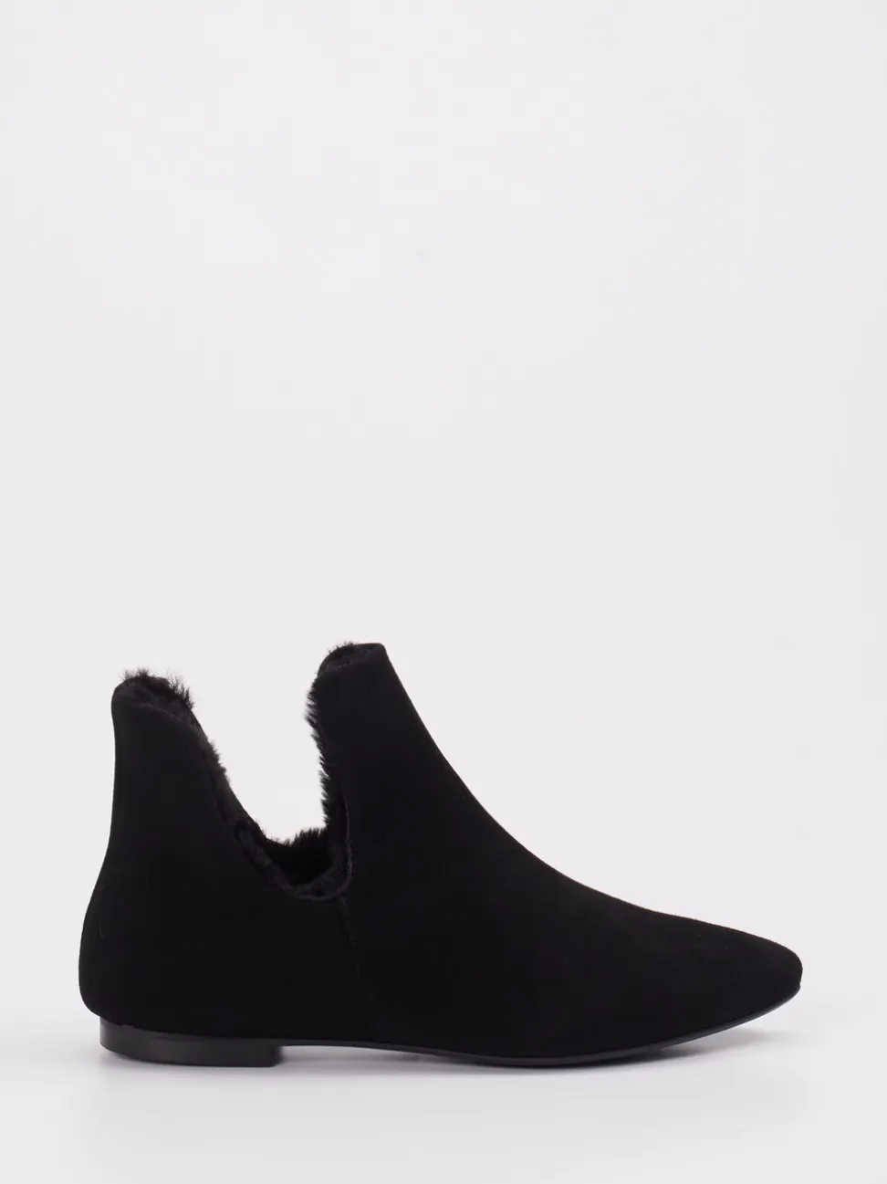 Andrea Puccini – Stiefelette aus Veloursleder schwarz