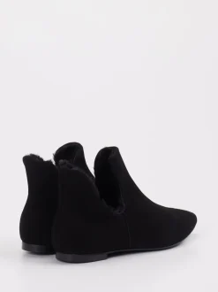 Andrea Puccini – Stiefelette aus Veloursleder schwarz