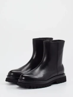 Andrea Puccini – Stiefeletten aus Lammleder schwarz