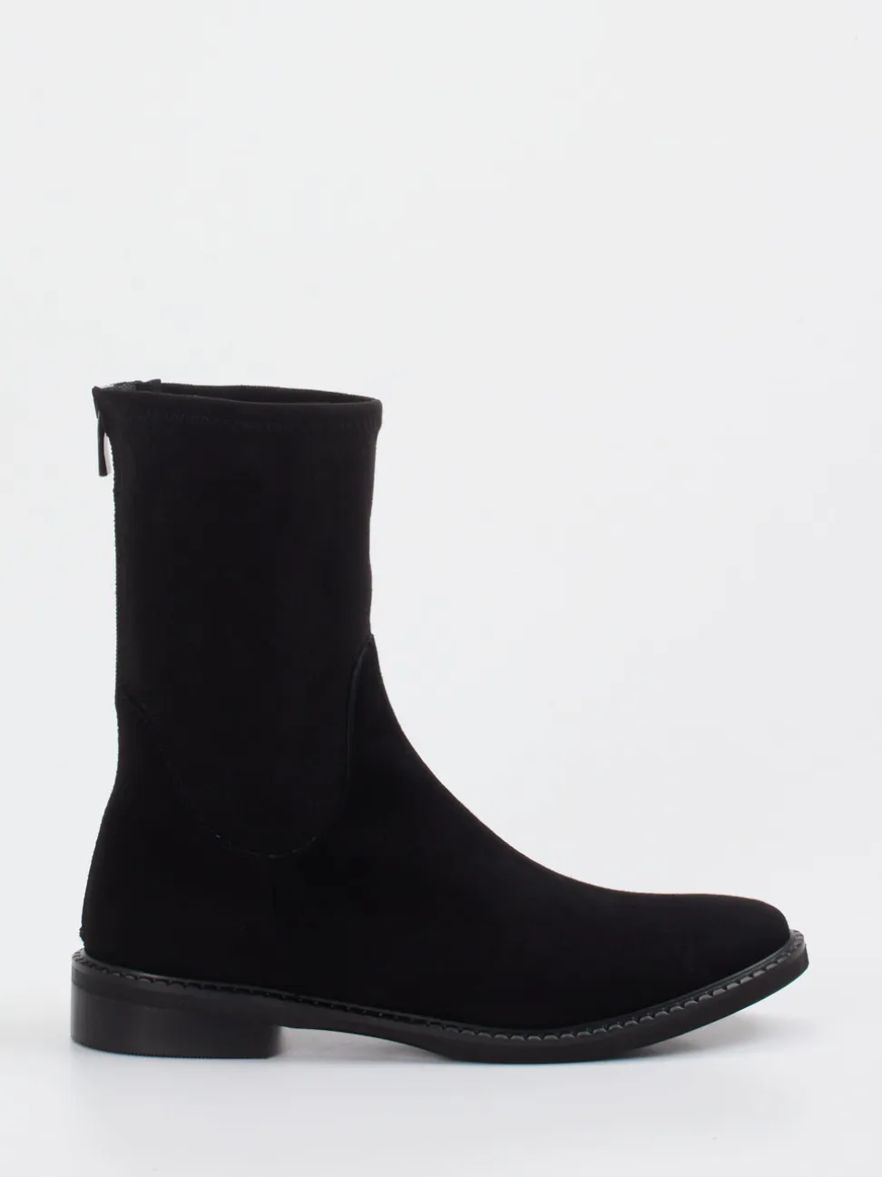 Andrea Puccini – Stiefelette aus Veloursleder schwarz