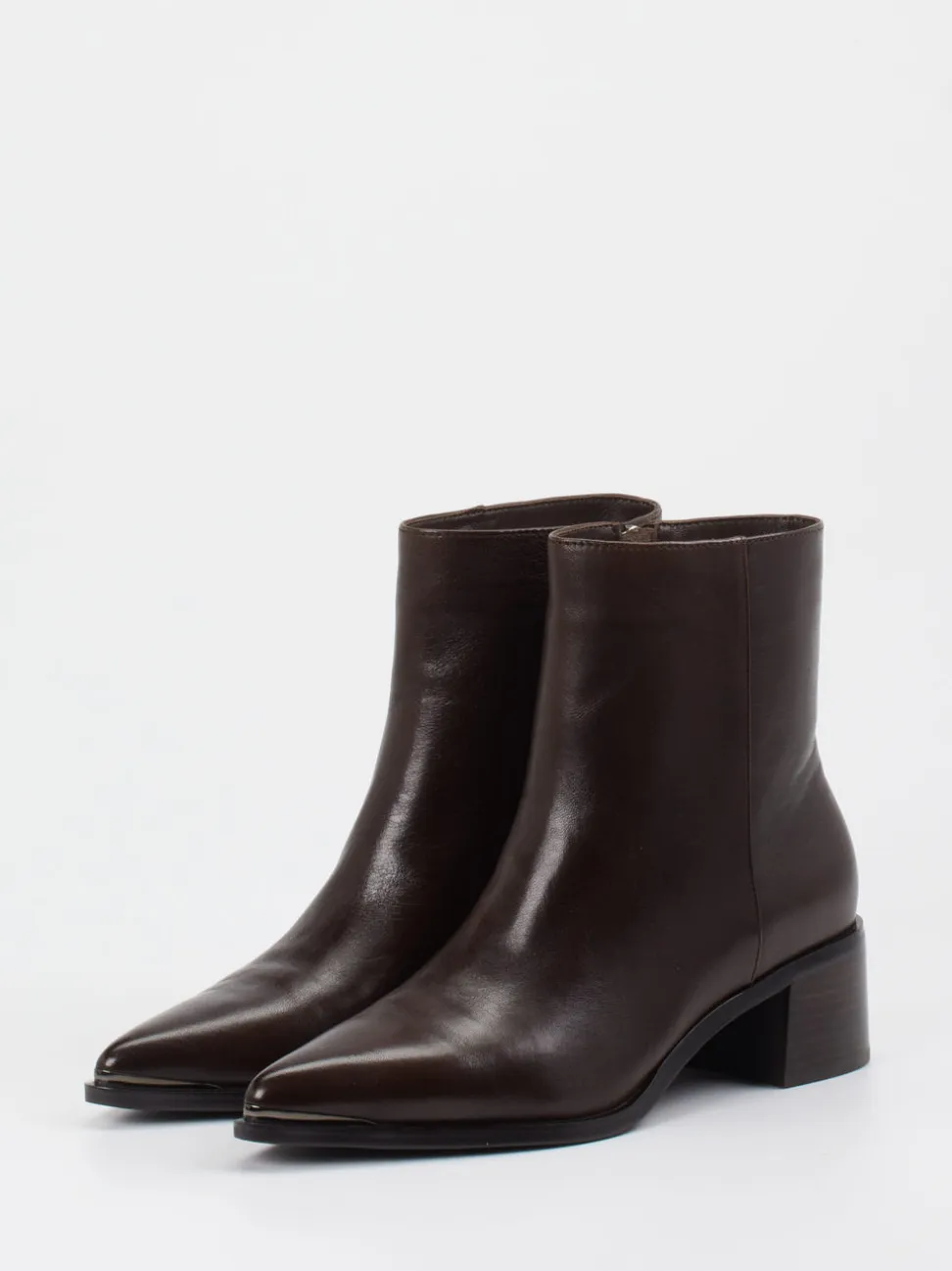 Andrea Puccini – Stiefelette aus Lammleder Dunkelbraun