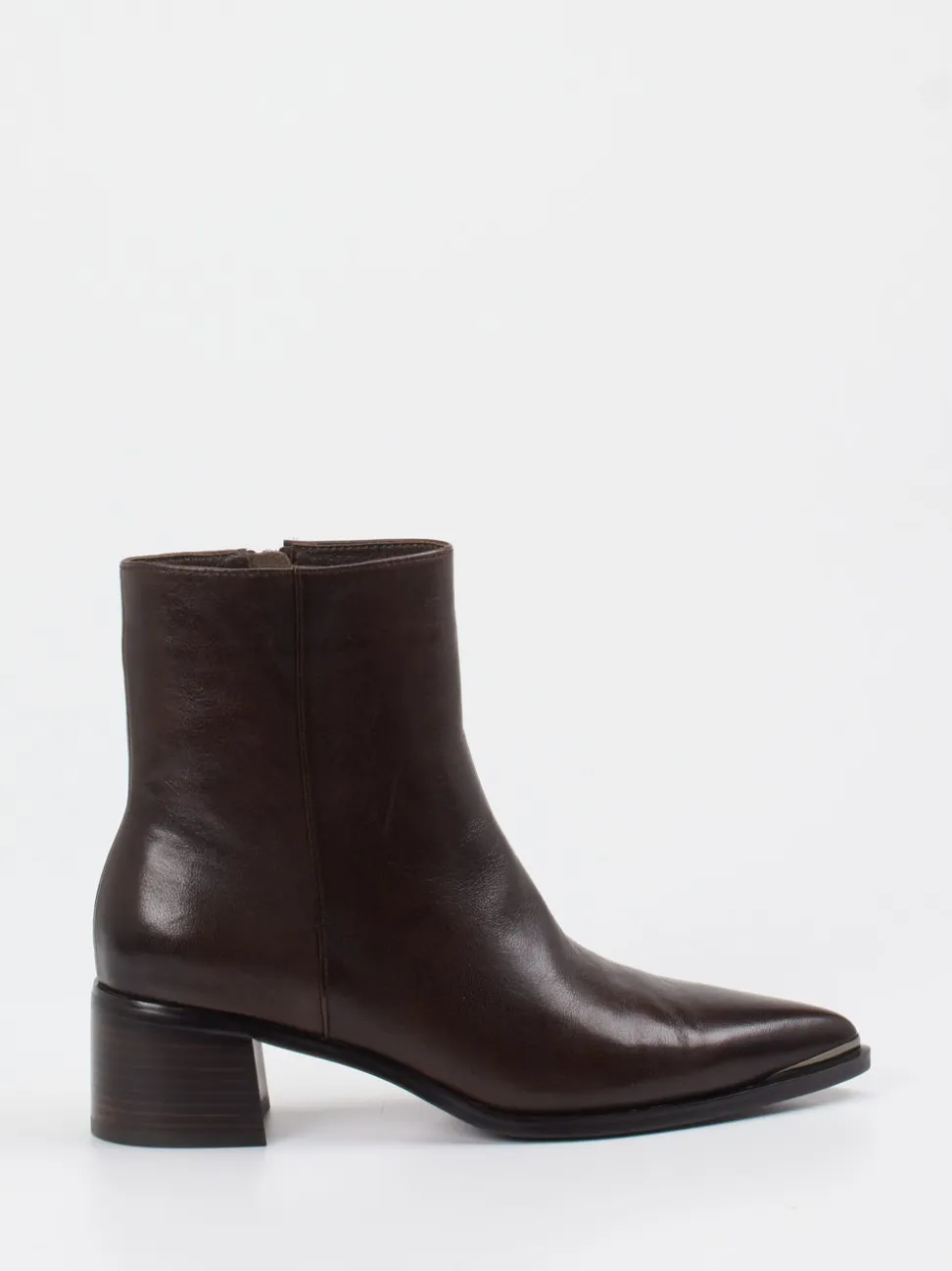 Andrea Puccini – Stiefelette aus Lammleder Dunkelbraun