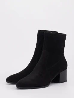 Andrea Puccini – Stiefelette aus Stretch in Schwarz