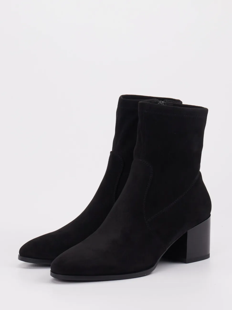Andrea Puccini – Stiefelette aus Stretch in Schwarz