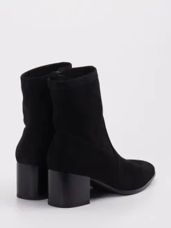 Andrea Puccini – Stiefelette aus Stretch in Schwarz