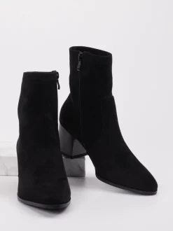 Andrea Puccini – Stiefelette aus Stretch in Schwarz
