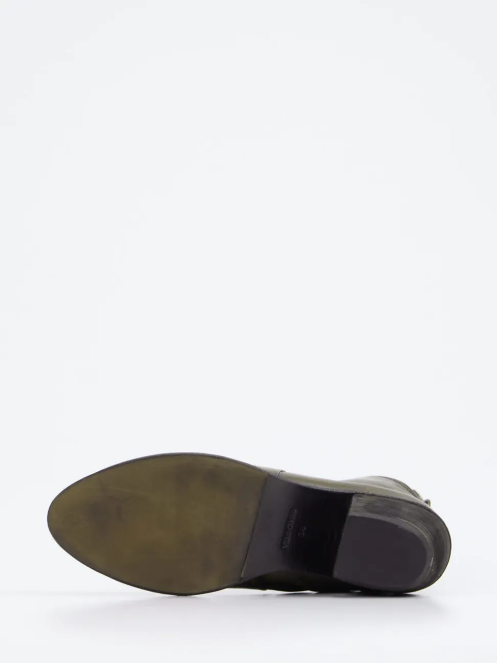 Andrea Puccini – Stiefelette aus Kalbleder in Olivgrün