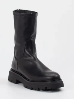 Andrea Puccini – Stiefeletten aus Lammleder Schwarz