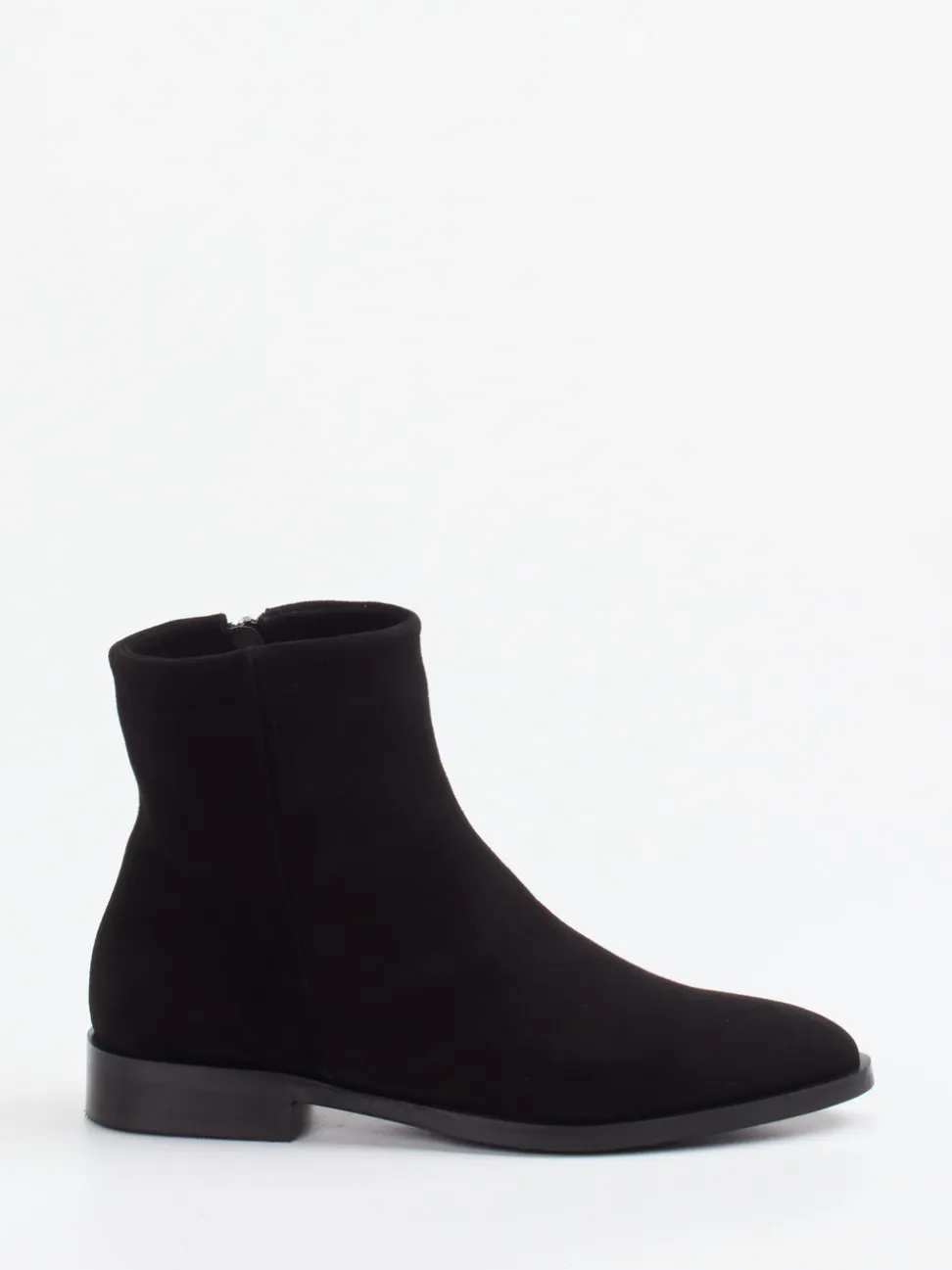 Andrea Puccini – Stiefeletten aus Veloursleder schwarz