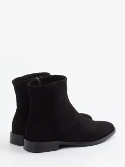 Andrea Puccini – Stiefeletten aus Veloursleder schwarz