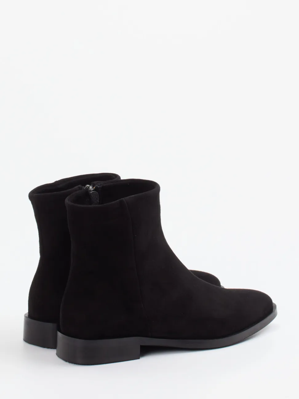 Andrea Puccini – Stiefeletten aus Veloursleder schwarz