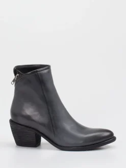 Andrea Puccini – Stiefeletten aus Kalbleder navyblau