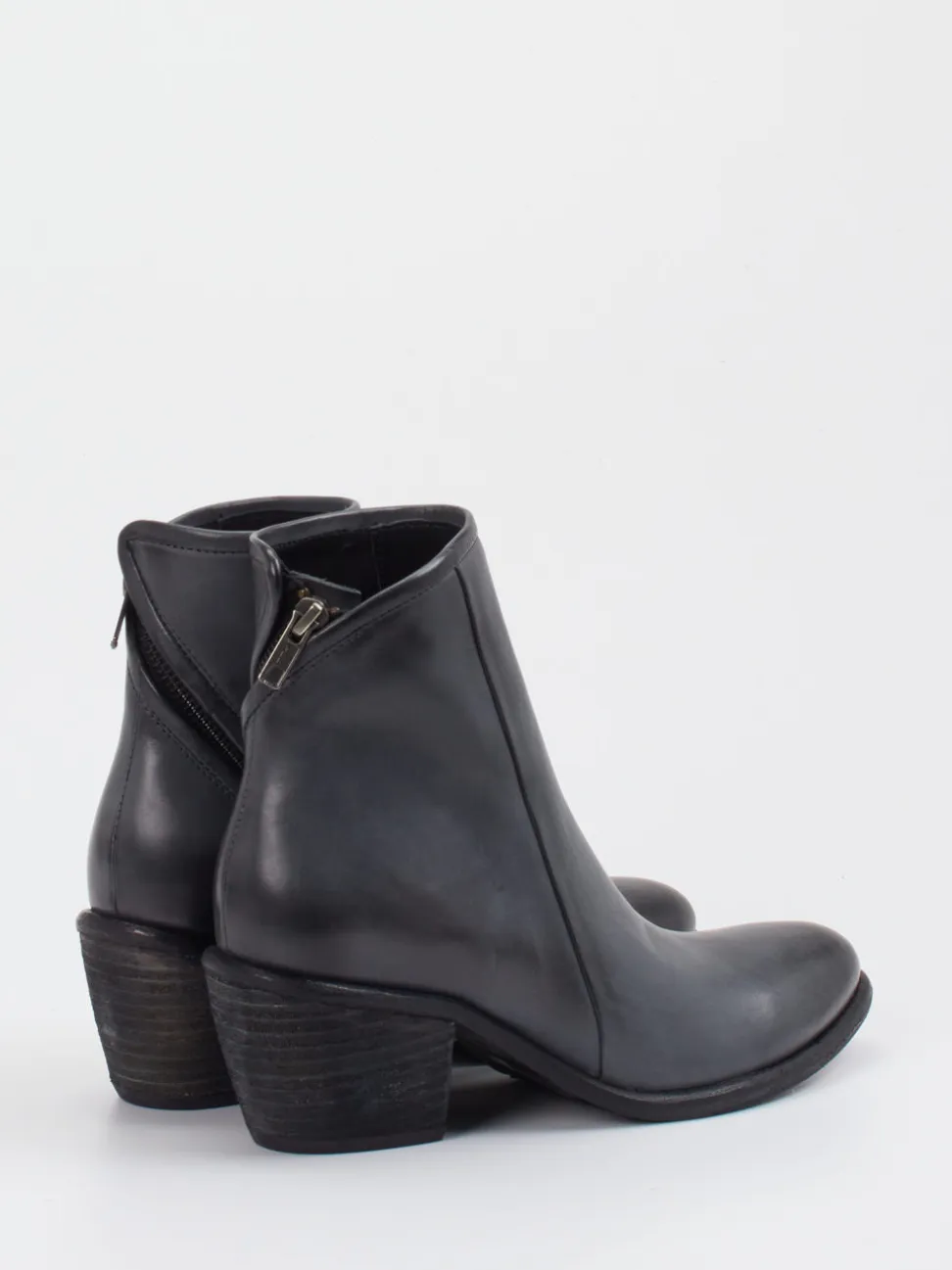 Andrea Puccini – Stiefeletten aus Kalbleder navyblau