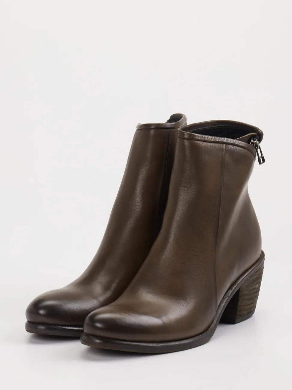 Andrea Puccini – Stiefelette aus Leder in Dunkelbraun