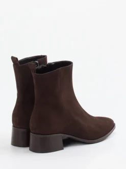 Andrea Puccini – Stiefeletten aus Veloursleder Dunkelbraun