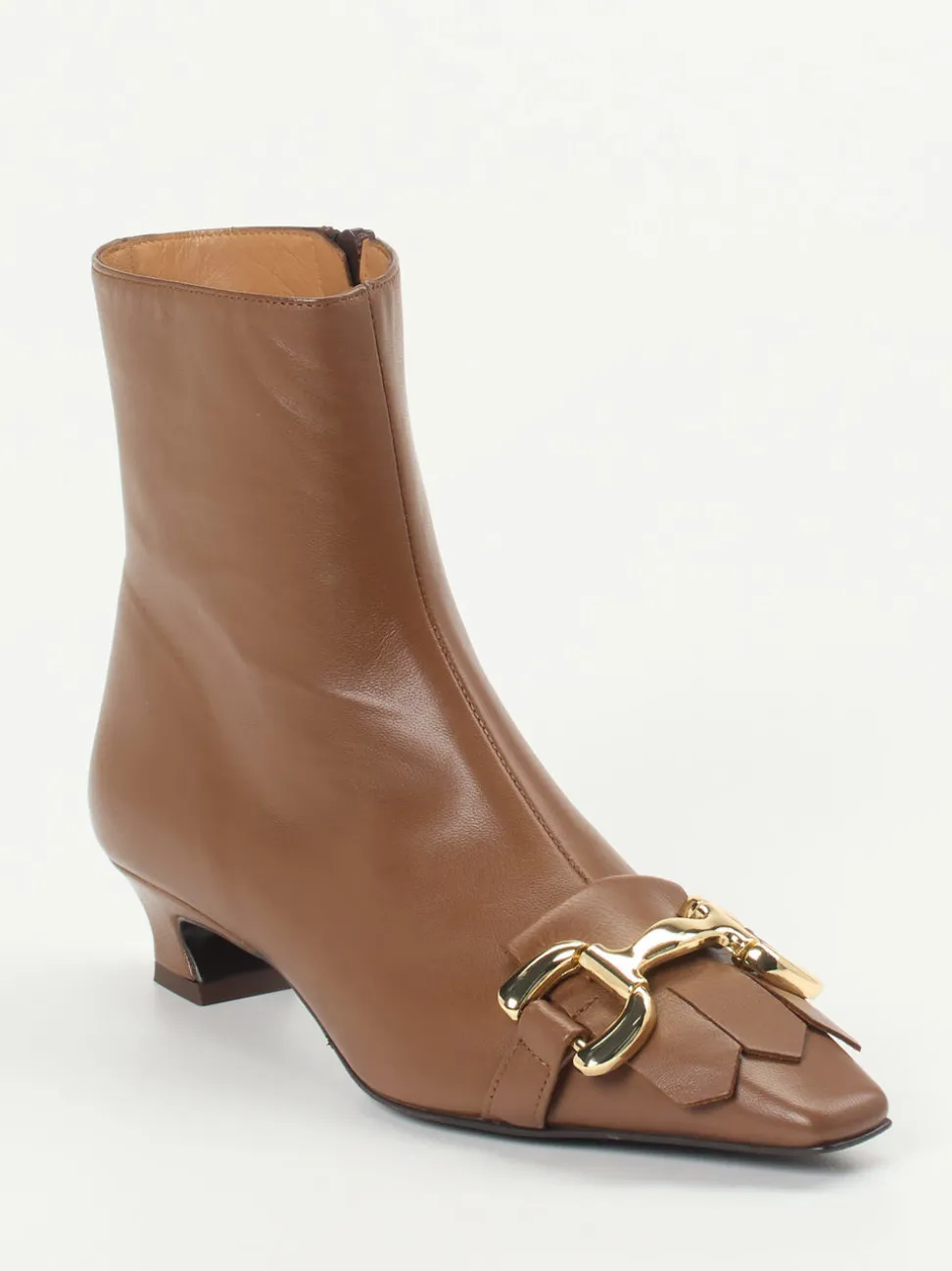 Andrea Puccini – Stiefeletten aus Lammleder kastanienbraun