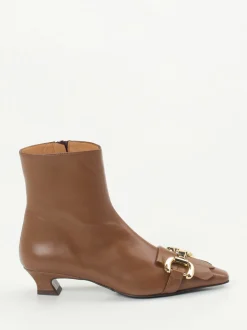 Andrea Puccini – Stiefeletten aus Lammleder kastanienbraun