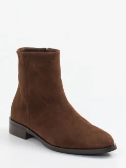 Andrea Puccini – Stiefeletten aus Veloursleder braun