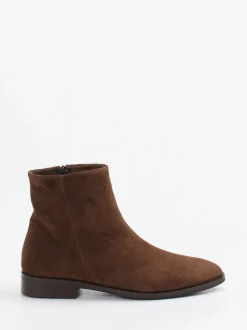 Andrea Puccini – Stiefeletten aus Veloursleder braun